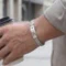 Small & Big Men silver bracelets 6/8mm