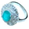 Luxurious 4.2 carat Colombian Emerald .925 Sterling Silver handcrafted Ring size 8 1/4